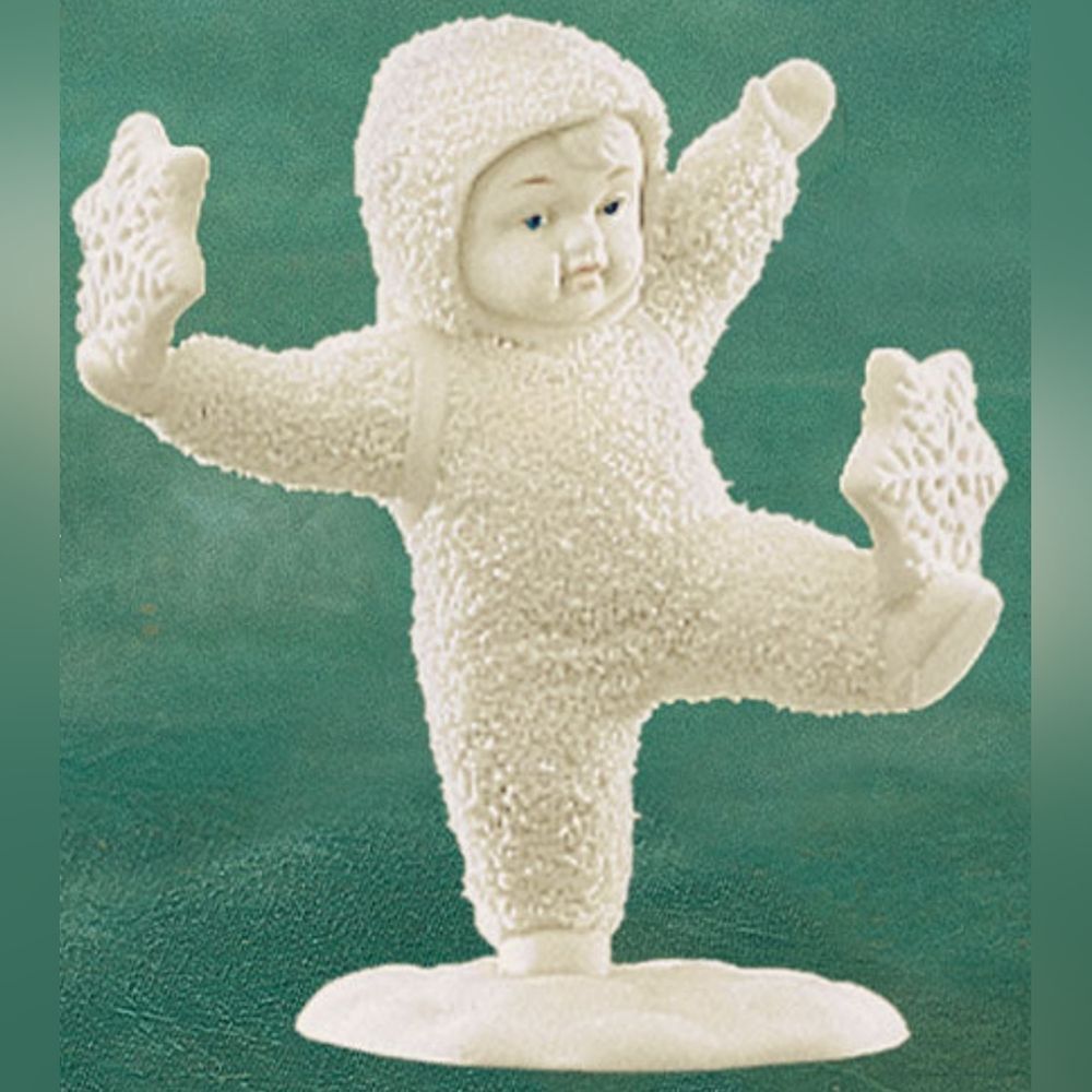 Snowbabies Miniatures Pewter Figurine "It's Snowing!"